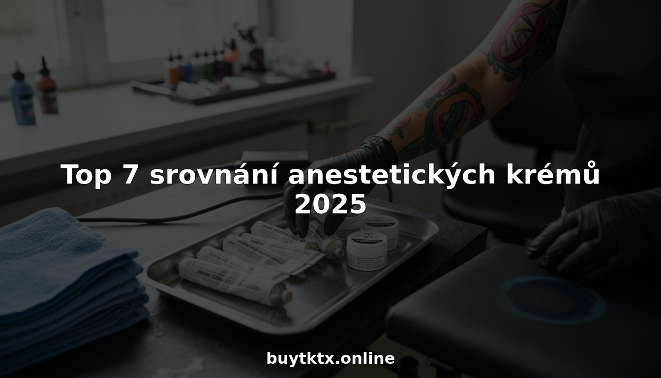 Tatér si před sezením připravuje znecitlivující krémy.