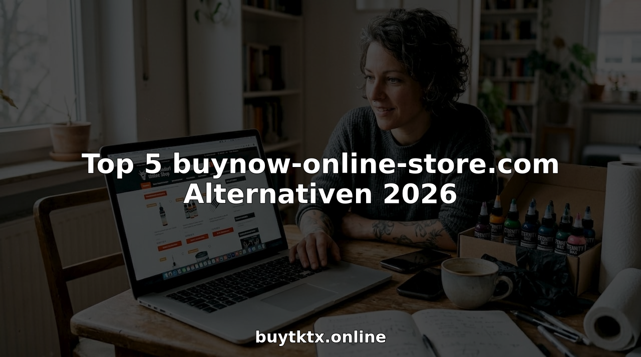 Ein Tätowierer bestellt entspannt von zu Hause aus neues Equipment und Zubehör online.