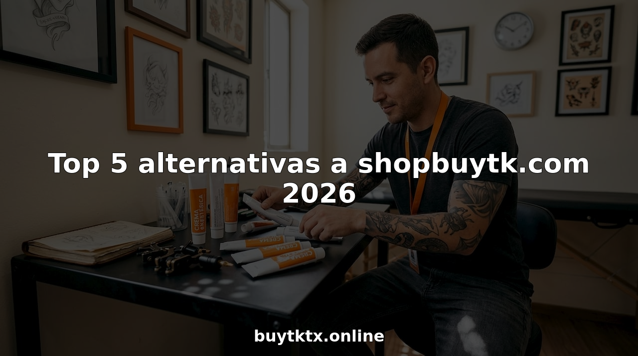 Tatuador analiza diferentes opciones de cremas anestésicas en su estudio