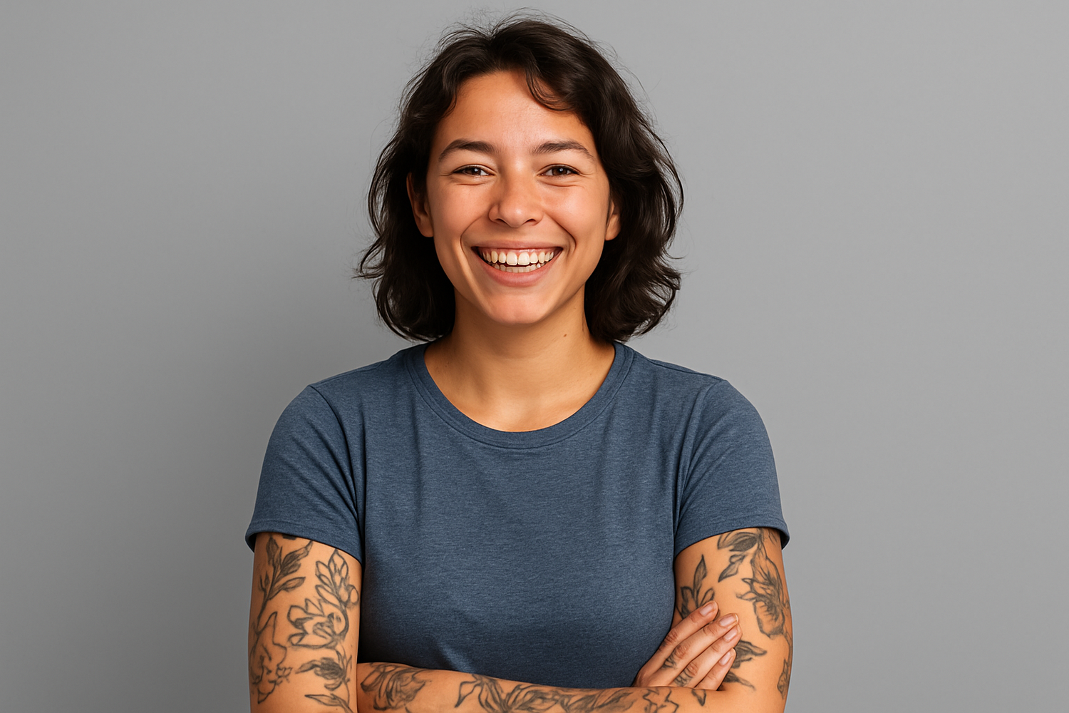 background grey hoi kro or tatoo girl smile lagao pic