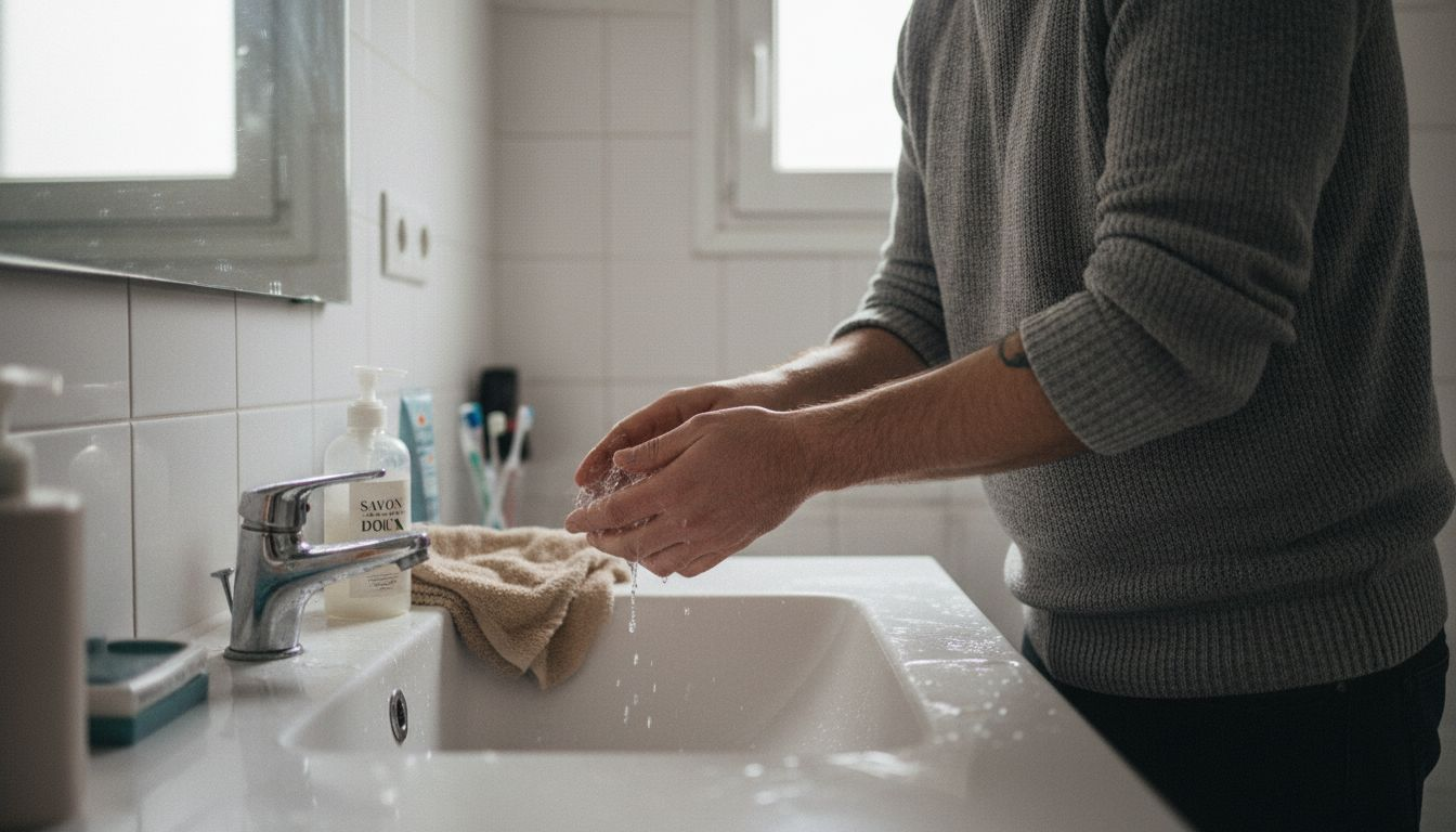 Préparation soigneuse de la peau avant une séance de tatouage