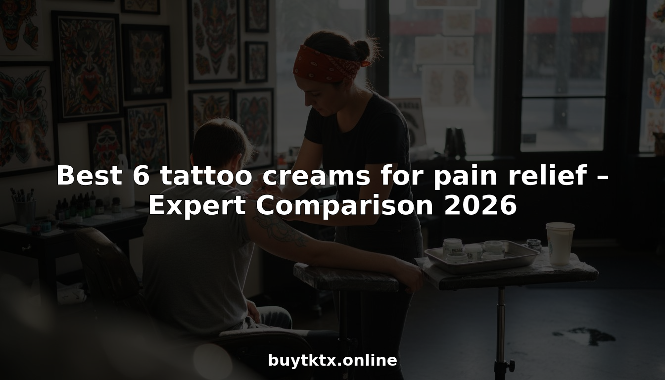 Tattoo artist applying numbing cream to client