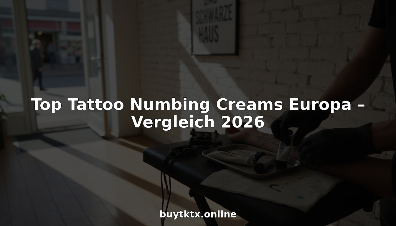 Der Tätowierer bereitet die Haut des Kunden mit einer betäubenden Creme auf die Sitzung vor.