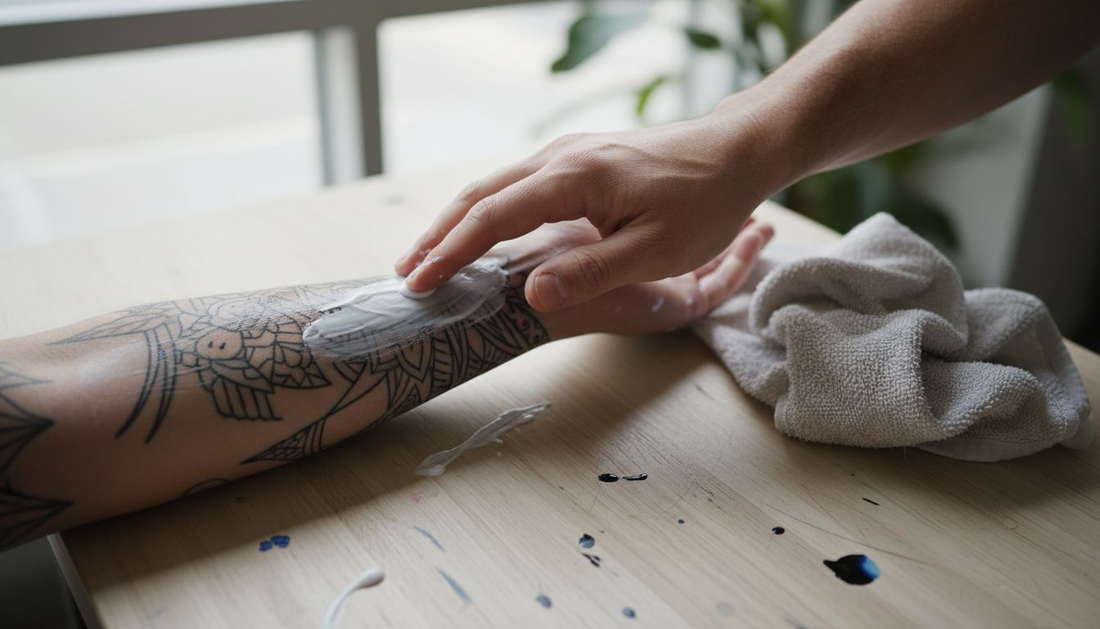 Uso de crema anestésica antes de hacerse un tatuaje