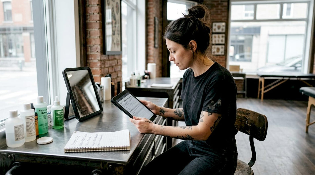 Un tatoueur passe en revue les étapes essentielles de la préparation de la peau avant une séance.